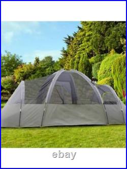 522260210cm Can Accommodate 10 People Three Rooms Polyester Camping Tents Grey