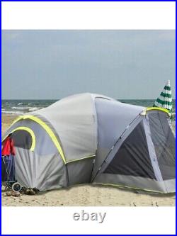 522260210cm Can Accommodate 10 People Three Rooms Polyester Camping Tents Grey