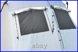 5 Person Tent Attachment for Size Wall of 3m Gazebo Width Attach Easily Silver