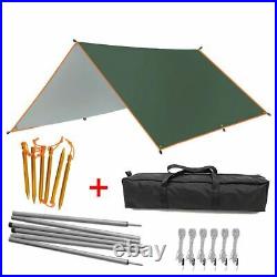 5x3m 4x3m Awning With Support Pole Rope Peg Waterproof Tarp Tent Shade Garden