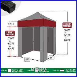 5x5 Eurmax EZ Pop Up Canopy Sport Patio Shade Fair Tent WithFull Walls Photo Booth