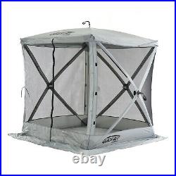 6'X6' Portable Outdoor Gazebo Canopy Shelter Accommodates Up To 4 People Gray
