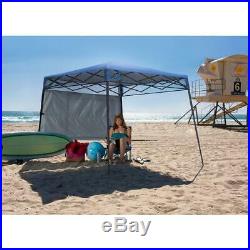 6 ft. X 6 ft. Blue go hybrid compact backpack canopy shade quik leg slant sun