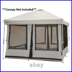 7 Person 2in1 Screen House Connect Tent with 2 Doors for Outdoor Camping Beige