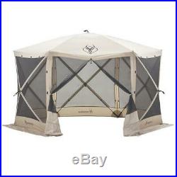 7 ft. Tall Heavy-Duty Portable Gazebo, 8-Person Camping Sun Shelter Screen House