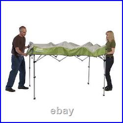7 x 5 Canopy Sun Shelter Tent With Instant Setup Green Covered Dining Area Fast
