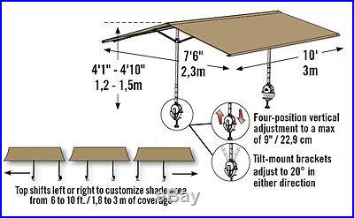 7x10 ShelterLogic Tilt Mount Quick Clamp Canopy Pop Up EZ Up Camping Party 14553
