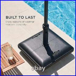 81 Pounds Heavy Duty Square Concrete Rolling Outdoor Patio Umbrella Base Stand