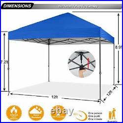 ABCCANOPY 12'x12' Pop up Canopy Instant Outdoor Tent Instant Shelter Bonus Wh