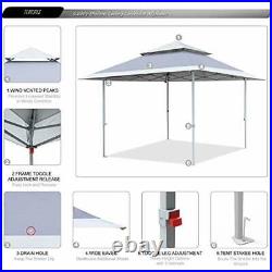 ABCCANOPY Easy Set-up 13x13 Canopy Tent 169 sq. Ft Sun Shade Gray