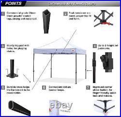 ABCCANOPY Patio Pop Up Canopy Tent 10x10 Commercial-Series (Black)