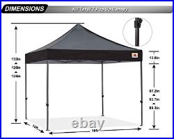 ABCCANOPY Pop up Canopy Tent Commercial Instant Shelter with Wheeled Carry Bag