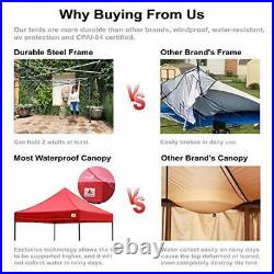 ABCCANOPY Premium Pop Up Canopy Tent 10x15 Commercial Instant Shelter, Bonus Bag