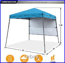 ABCCANOPY Stable Pop Up Beach Tent with Backpack Bag, 8 x 8 ft Base / 6 x 6 f