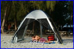 ABO Gear GO-ZEBO Screened 4 WALLED Canopy Beach Cabana Shelter Tent Sun Shade