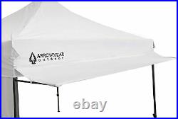 ARROWHEAD Outdoor 10x10 Heavy-Duty Pop-Up Canopy, Instant Shelter (White)