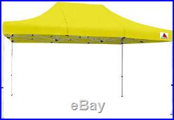 AbcCanopy 10x15 Yellow Ez Pop Up Tent Commercial instant Canopy with Roller Bag