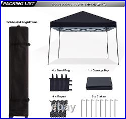 Abccanopy Stable Pop Up Outdoor Canopy Tent, Black