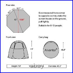 Alvantor 12'x12' Pop Up Tent Vendor Booth Canopy Tent Commercial Activity