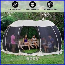 Alvantor 15'x15' Pop Up Screen House Room Camping Tent Patio Mesh Canopy Used