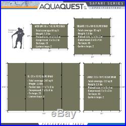 Aqua Quest Safari Tarp Large 13 x 10 ft Lightweight Waterproof Sil Nylon
