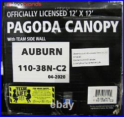 Auburn Tigers Pagoda Canopy Tent 12' x 12' with Side Wall Tailgating War Eagle New