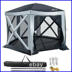 AxplorOutdoor SUMMERLIN Rapid Tent Portable Pop-Up Canopy with Floor Fits 8-10 ppl