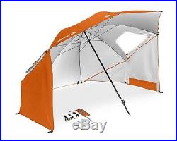 BEACH SPORT UMBRELLA XL Portable Canopy Camping Shelter Orange Tent Sun Shade