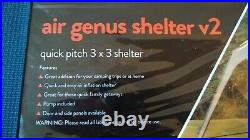 BNIB 3m x 3m Eurohike Genus Air Shelter V2 inflatable waterproof 3000HH RRP £300