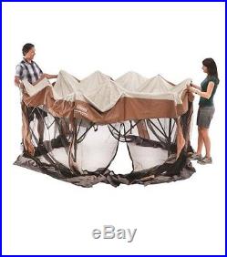 Bayzontrading 12-By-10-Foot Hex Instant Screened Canopy/Gazebo Wheeled Carry Bag