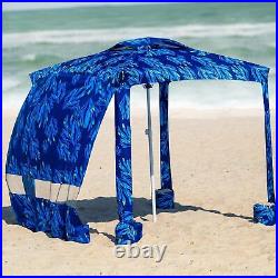 Beach Cabana Canopy Easy Set Up Cool Tent with Sand Pockets Instant Sun Shelter