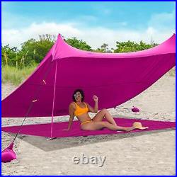 Beach Mat Sand Proof & Waterproof Polyester Mesh Material Pink Classic Color