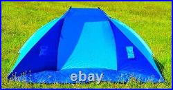 Beach Sunshade Blue Sun Protection Windshield Shelter Tent Seaside