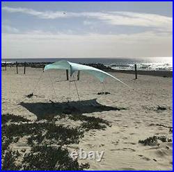 Beach Tent Biggest Portable Shade Reinforced Corners and Cooler Pocket Blue