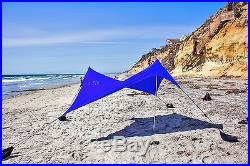Beach Tent Sand Anchor Portable Canopy for Shade & Shelter Outdoors Coral