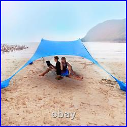 Beach Tent Sun Shelter Portable Sun Shade Canopy Awning with Storage Bag