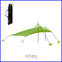 Beach Tent Sun Shelter Sun Shade Tent Hiking Equipment With Sandbag Anchors
