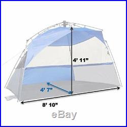 Beach Tent Sun Shelter UPF Umbrella Sports Portable Canopy Cool Cabana XL Pop up