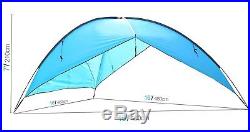 Beach Tent Super Big Canopy Sun Shade Shelter with Sand Bags Water Wind Proof
