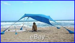 Beach Tent with sandbag Anchors, Portable Canopy Sun Shelter Sunshade for Family