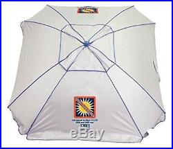 Beach Total Sun Block Umbrella with Sand Anchor 7-Feet Lightweight and Portable