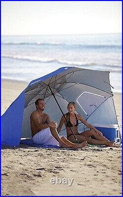 Beach Umbrella Sport Sun Rain Canopy Vented Tent Brella SPF 50+