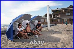 Beach Umbrella Sport Sun Rain Canopy Vented Tent Brella SPF 50+