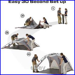 Beach Umbrella Sun Shade Tent 8' x 8' Family Pool Camping Sports Shelter Canopy