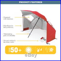 Beach Umbrella Sun Tent Family Pool Camping Sport Shelter Canopy XL Outdoor Blue