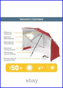 Beach tent canopy sun shelter XL Vented SPF 50+ Sun and Rain (a)