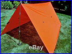Bear Paw Wilderness Designs 10 x 10 Silnylon Blaze Orange Tarp