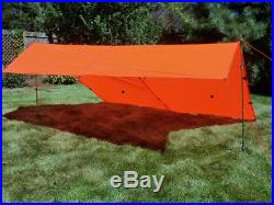 Bear Paw Wilderness Designs 10 x 10 Silnylon Blaze Orange Tarp