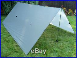 Bear Paw Wilderness Designs 10 x 10 Silnylon Gray Tarp