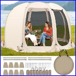 Begonia. K Screen House Room Canopy Tent Pop Up Canopy Gazebo 10/12 FT Pergola